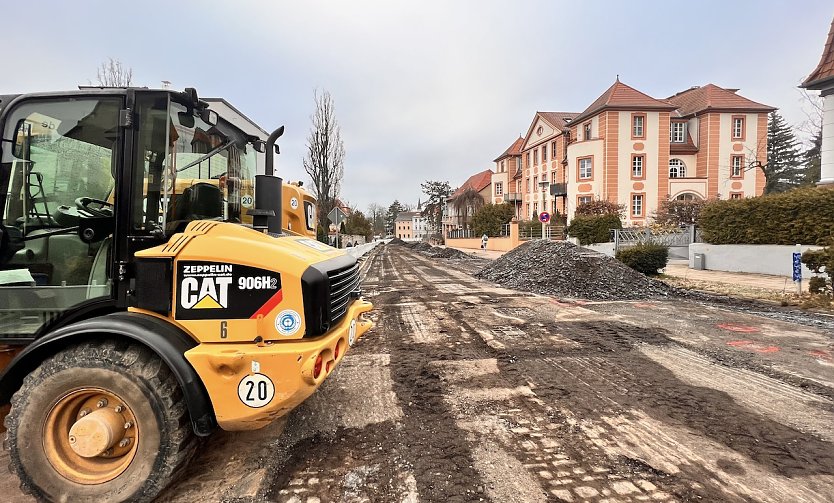 So präsentiert sich derzeit die Riemannstraße (Foto: Stadtverwaltung Nordhausen)