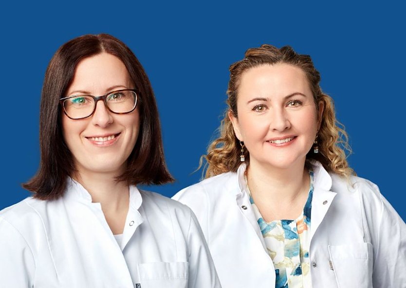 v.l. Fachärztinnen für Sondershausen Lucia Fabusova  und Ondrova-Kamila Vandlikova (Foto: Thomas Leidig)