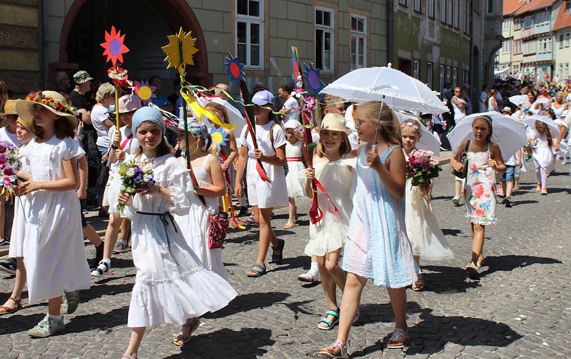 210. Brunnenfest in Bad Langensalza wurde bei strahlendem Sonnenschein gefeiert (Foto: Eva Maria Wiegand)