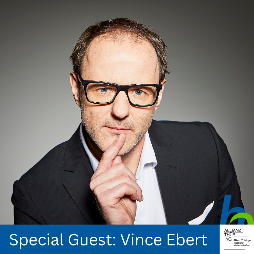 Special Guest in Nordhausen: Kabarettist Vince Ebert (Foto: Hochschule Nordhausen)