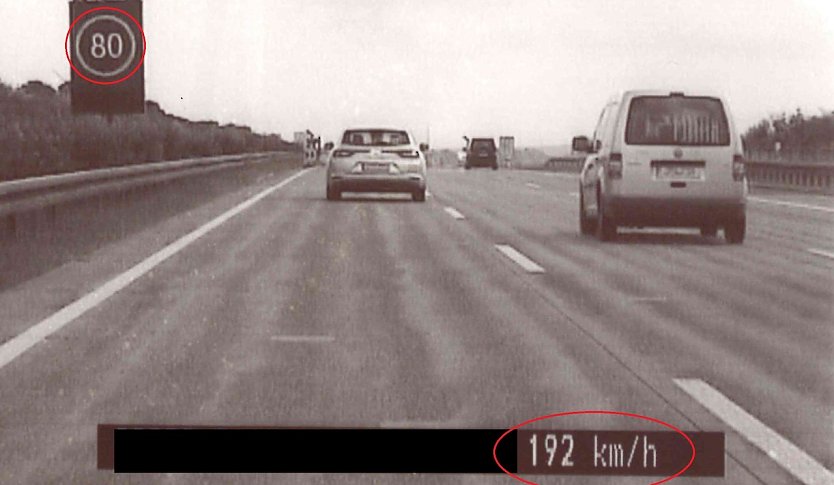 Junger Rennfahrer auf dem Weg ins Fahrverbot (Foto: Autobahnpolizei)