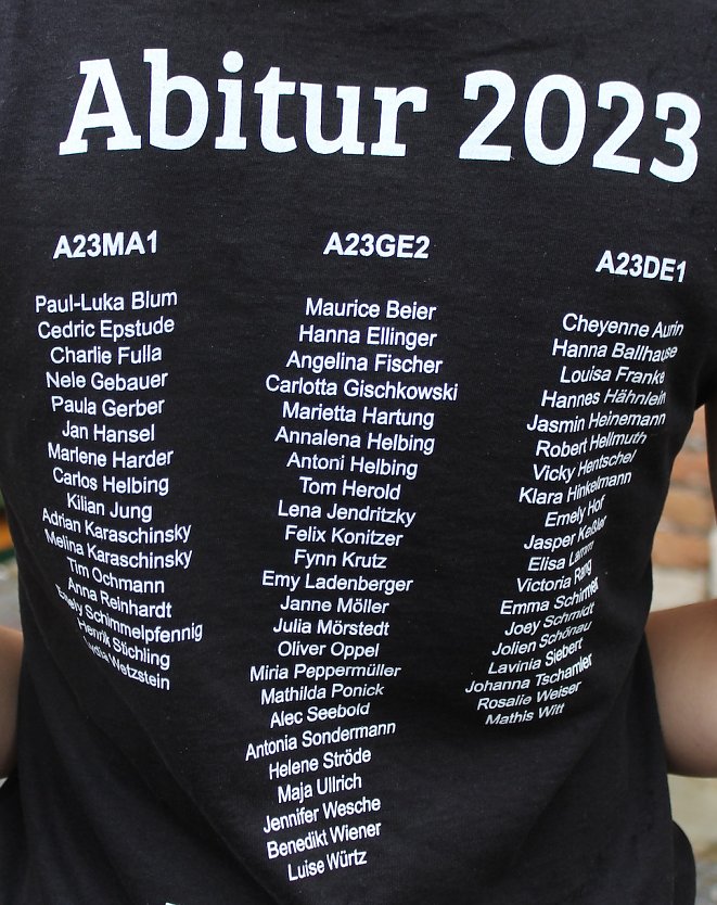 Diese Schülerinnen und Schüler des Salza Gymnasiums in Bad Langensalza haben das Abi 2023 bestanden (Foto: Eva Maria Wiegand)