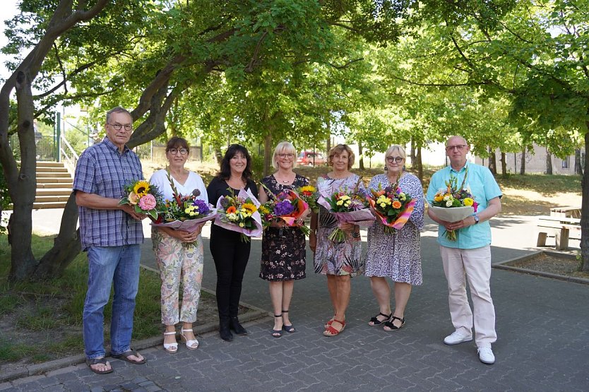 Am Salza-Gymnasium hat man sieben Kollegen in den Ruhestand verabschiedet (Foto: Stefanie Richter)