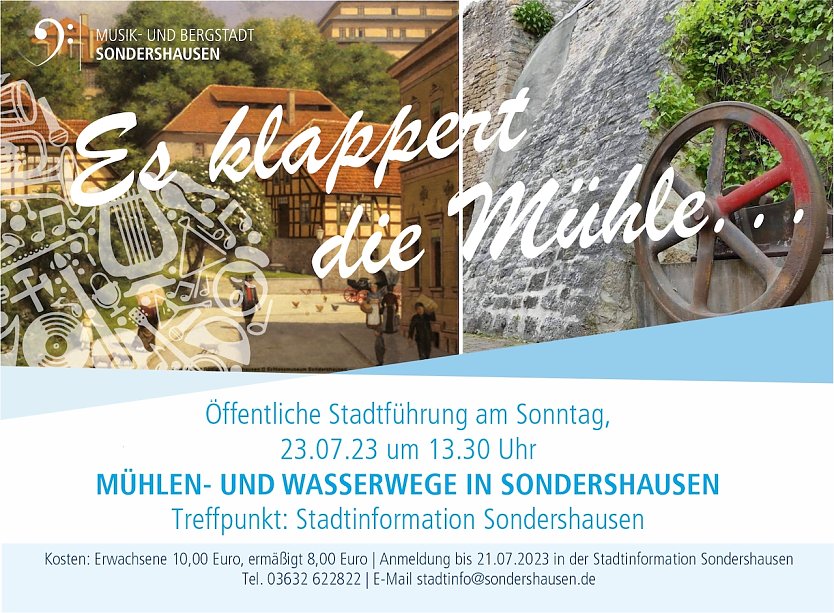 Stadtführung "Mühlen und Wasserwege in Sondershausen2 (Foto: Stadtmarketing Sondershausen)