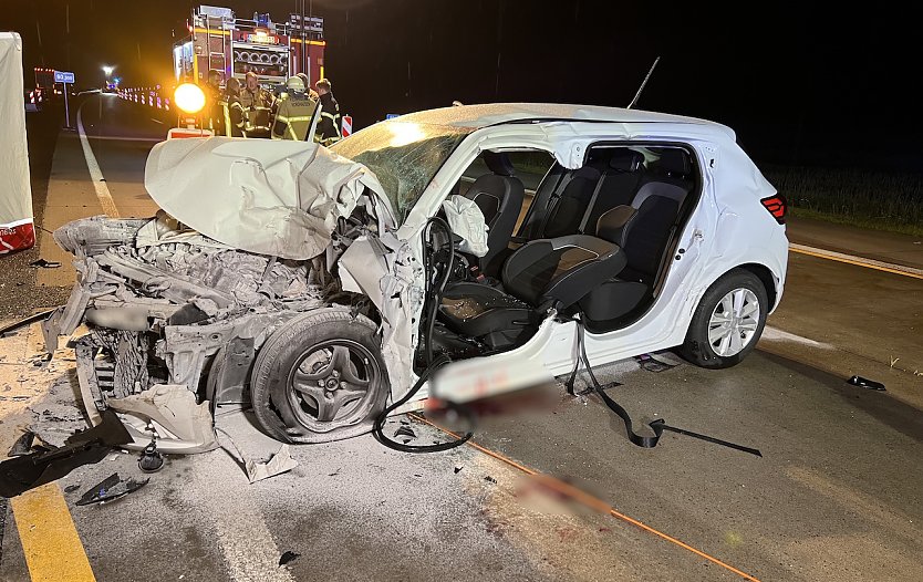 Unfall auf de Autobahn mit Todesfolge (Foto: S.Dietzel)