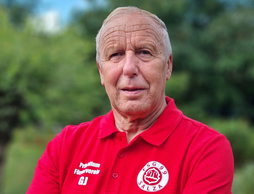 Günter John, Personifizierung des Salzaer Fußballs wird heute 75 Jahre. (Foto: FSG Salza)