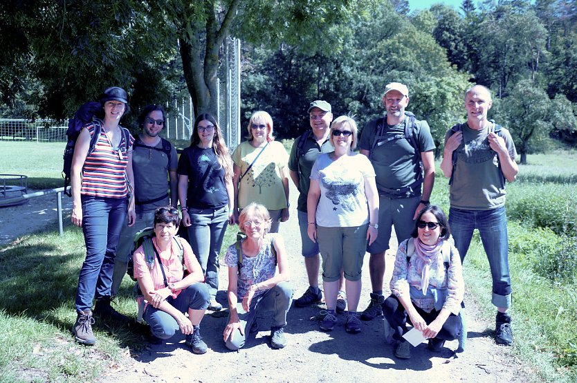 Wandergruppe heute in Steigerthal (Foto: C.Wilhelm)