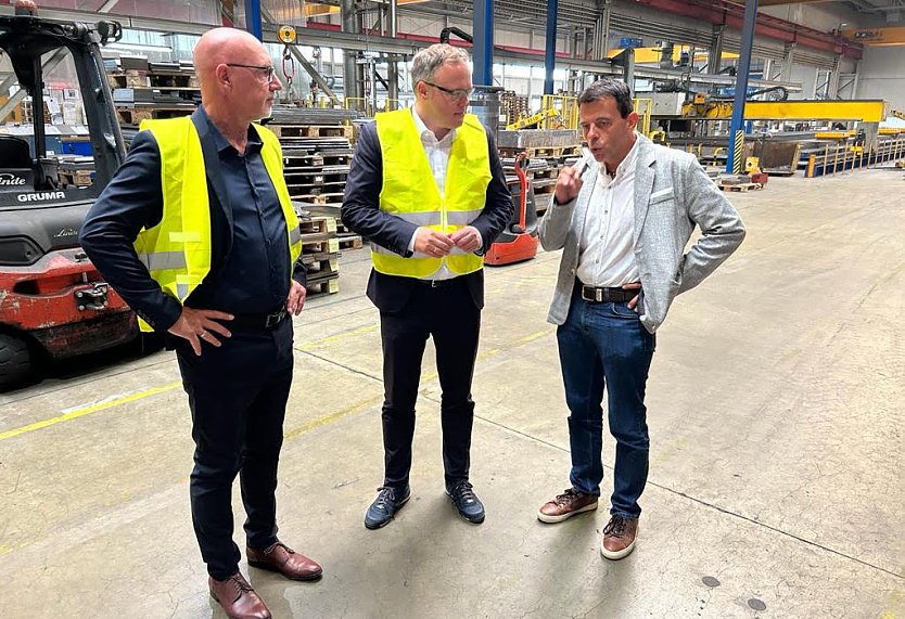 Andreas Trump, Mario Voigt und Schachtbau-Geschäftsführer André Ponndorf (v.l.) (Foto: CDU Nordhausen)