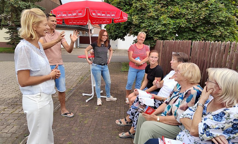 Bürgermeisterin Rieger zu Besuch in Steigerthal (Foto: C.Wilhelm)