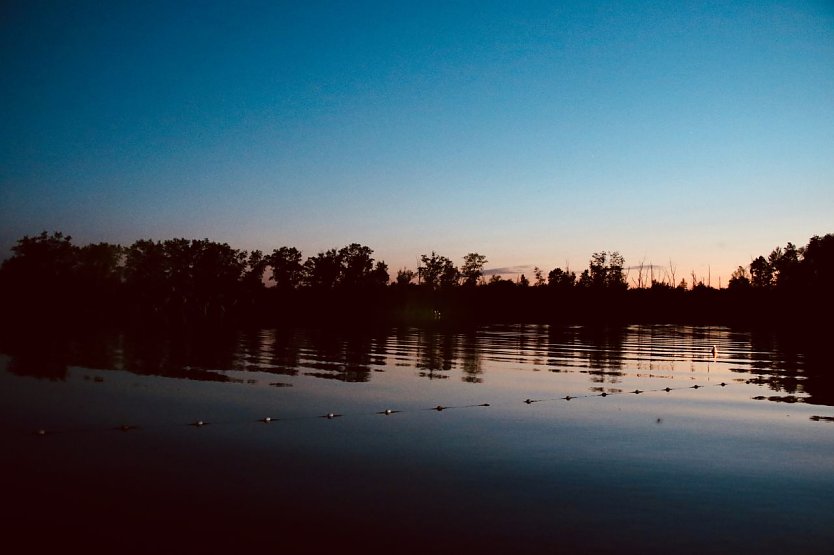 Laue Sommernacht am Kiessee in Nordhausen (Foto: agl)