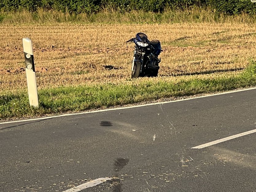 Unfall bei Wolkramshausen (Foto: S. Dietzel)