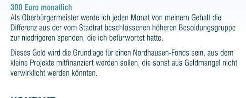 Auszug aus einem Wahlwerbeflyer Kai Buchmanns im September 2017 (Foto: nnz)