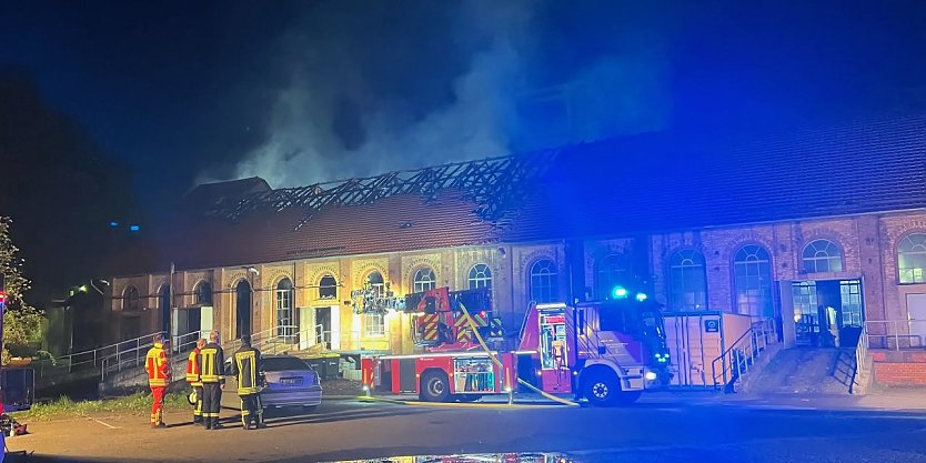 Löscharbeiten in Bleicherode (Foto: S. Dietzel)