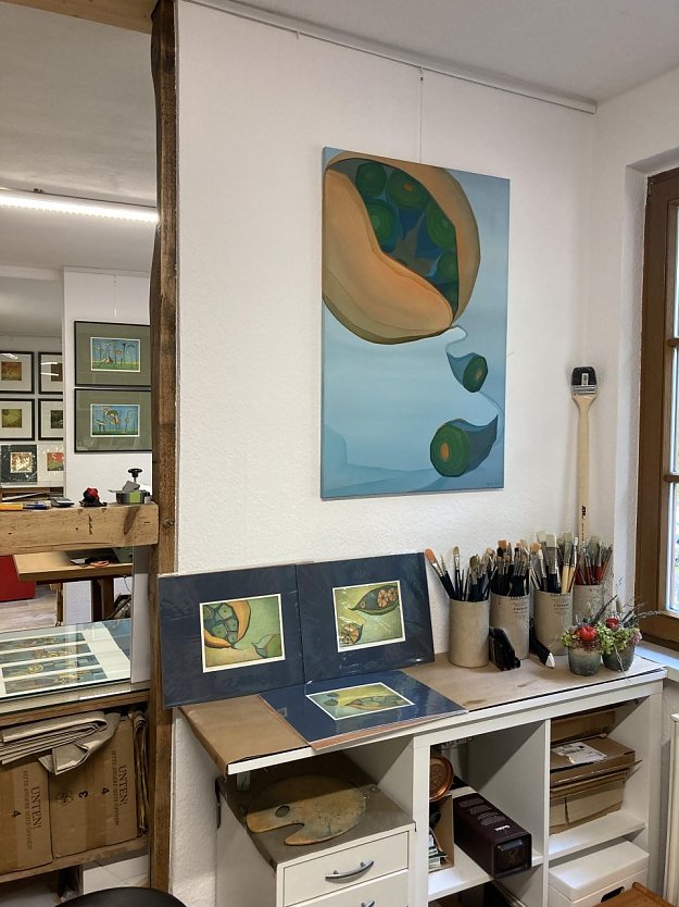 Ein Blick ins Atelier  (Foto: Ute Zyrus-Gonska)