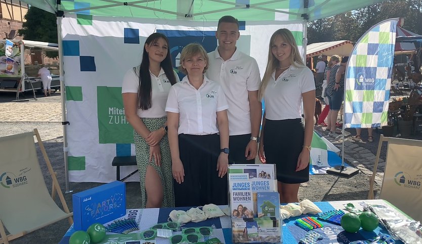 WBG-Stand zum Nachbarschaftsfest in Heringen (Foto: WBG Südharz)