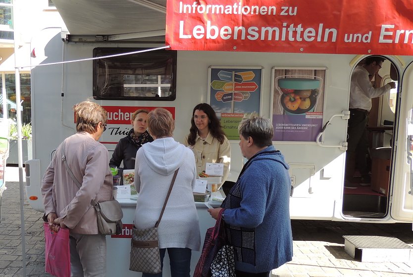 Infomobil Zum Thema nachhaltige Ernährung (Foto: Verbraucherzentrale Thüringen (VZTH)    )