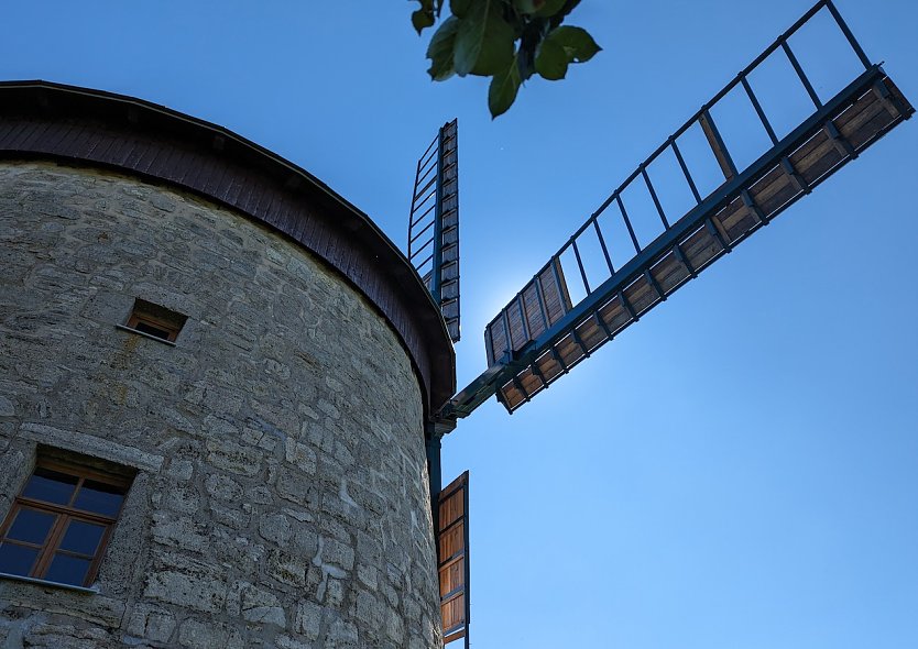 Die Mühle Erna ist das Wahrzeichen des Ortsteiles Immenrode (Foto: Janine Skara)