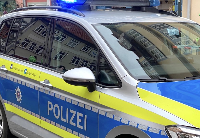 Thüringer Polizeiauto (Foto: nnz red. Archiv)