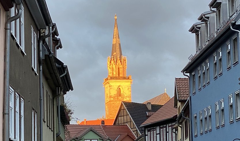 Bergkirche Bad Langensalza im Morgenlicht (Foto: oas)
