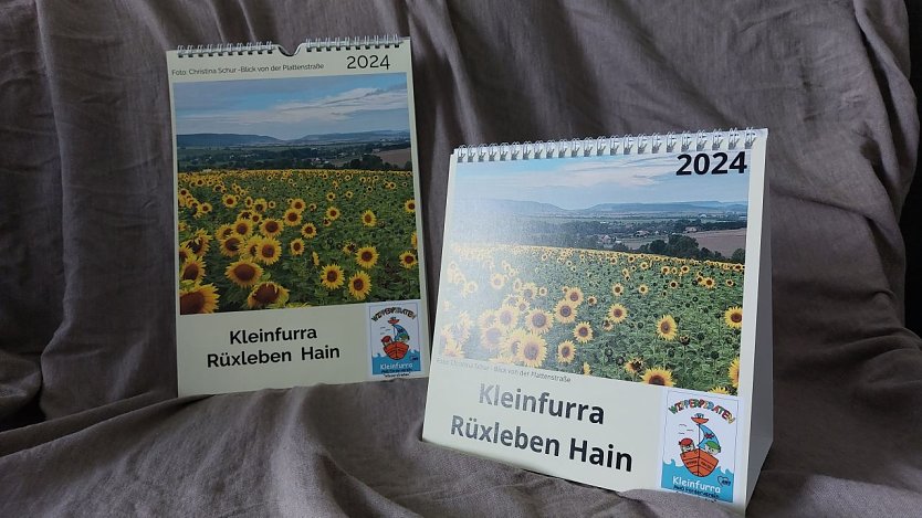 Tischkalender für Kleinfurra Rüxleben und Hain (Foto: Annett Heinemann)