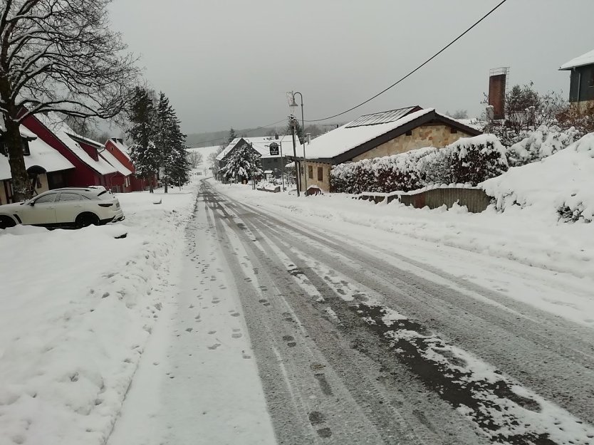 Der Winter hat auch Sophienhof fest im Griff (Foto: W. Jörgens)