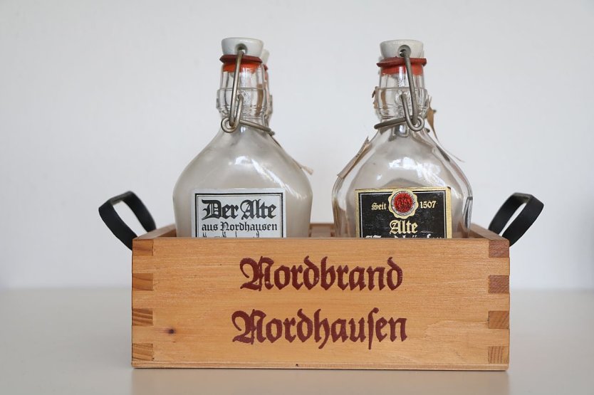 6 Flaschen im Set gab es von Nordbrand Nordhausen. (Foto: Echte Nordhäuser Traditionsbrennerei)