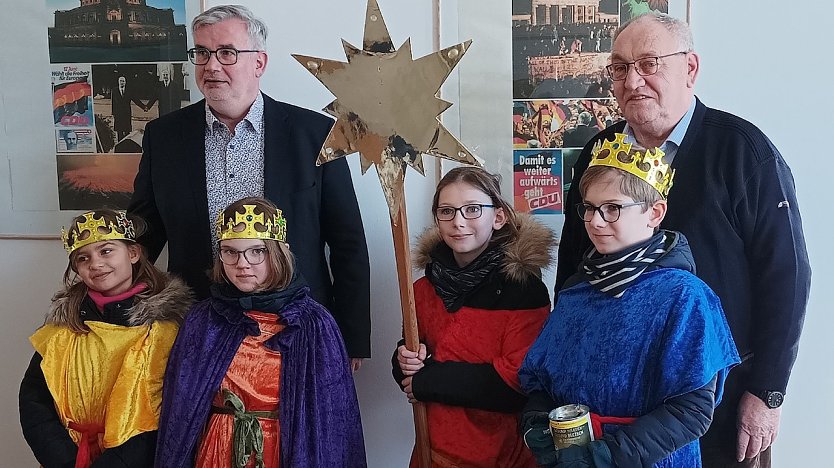 Sternsinger in der CDU-Kreiszentrale (Foto: K.Linsel)