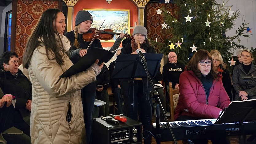 In Silkerode wurde für den Frieden musiziert (Foto: R.Englert)