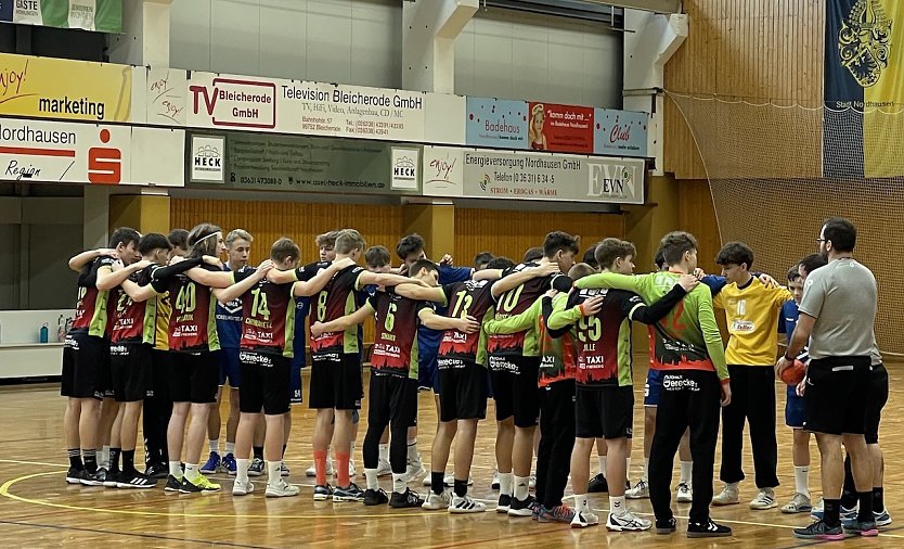 Die Nordhäuser Jungs konnten knapp, aber verdient gewinnen (Foto: A.Spaar)