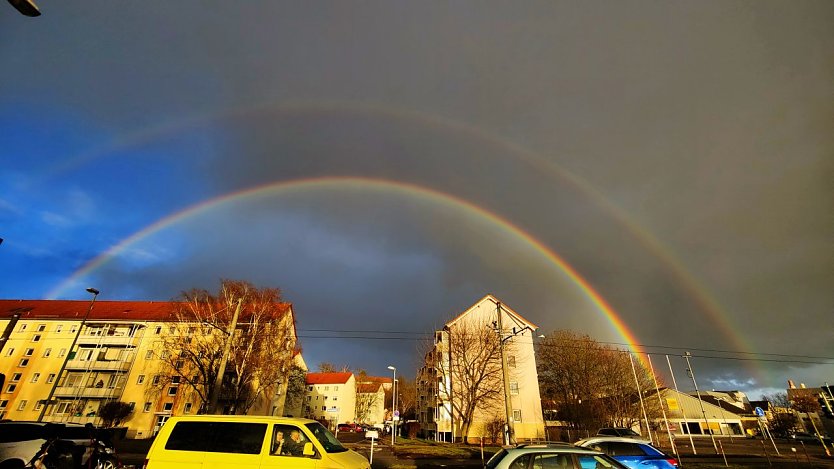 Regenbogen über Nordhausen (Foto: Peter Blei)