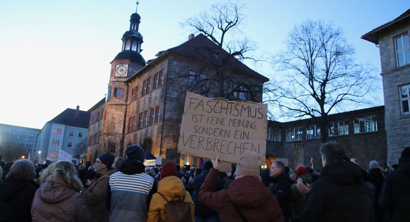 Demonstrationszug durch die Nordhäuser Innenstadt (Foto: agl)