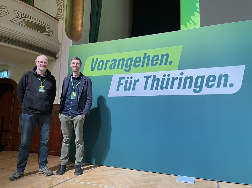 Zwei Nordhäuser für die Grüne Landesliste: Rüdiger Neitzke und Pascal Leibrandt (Foto: R. Neitzke)