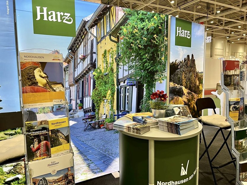 Stand auf der Freizeitmesse in Hannover (Foto: Stadt Nordhausen)