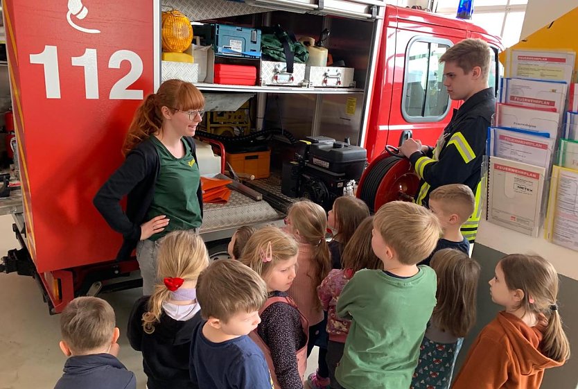 Übungsstunde bei der Freiwilligen Feuerwehr Oldisleben (Foto: Katrin MIlde)