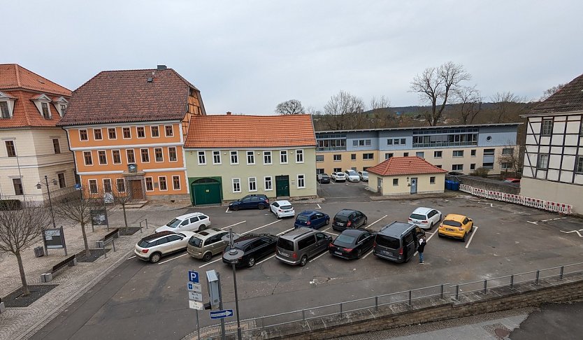 Parkplatz Schwan in Sondershausen (Foto: Janine Skara)