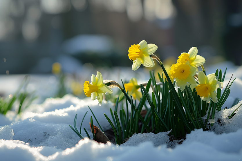 Ganz so winterlich wie es die KI hier generiert hat wird es wohl nicht, aber der April macht seinem Ruf alle Ehre (Foto: Eva Michálková/pixabay.com )