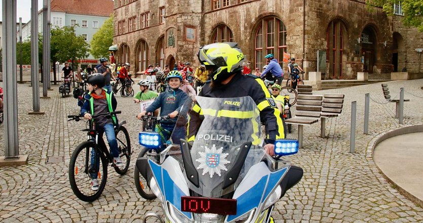 "Kidical Mass" Fahrraddemo am Sonntag in Nordhausen (Foto: agl)