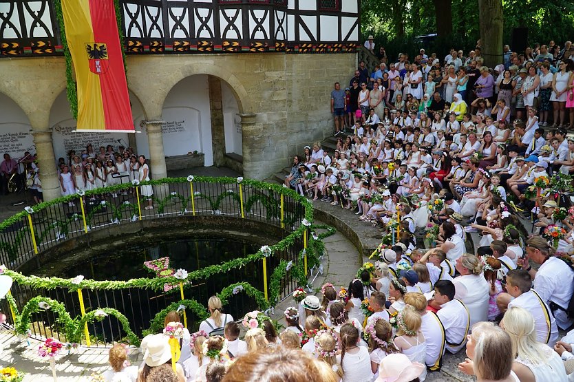 Das Brunnenhaus zum Fest (Foto: Stadtverwaltung Mühlhausen)