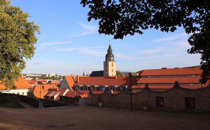Blick vom Schlosshof in die Stadt Sondershausen (Foto: Eva Maria Wiegand)