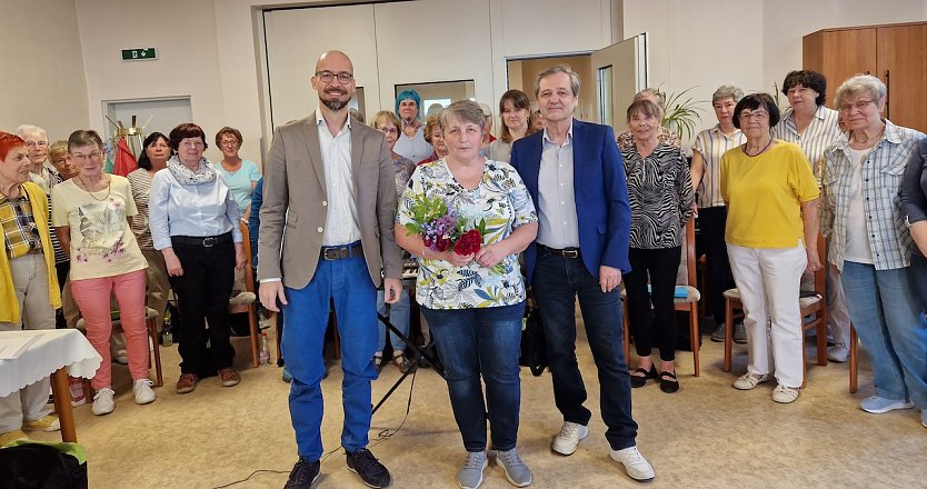 Frankenhäuser Frauenchor besuchte das Ilfelder Seniorenwerk Sonnenhof und erfreute die Gäste mit einem Frühlingskonzert (Foto: Katrin Milde)