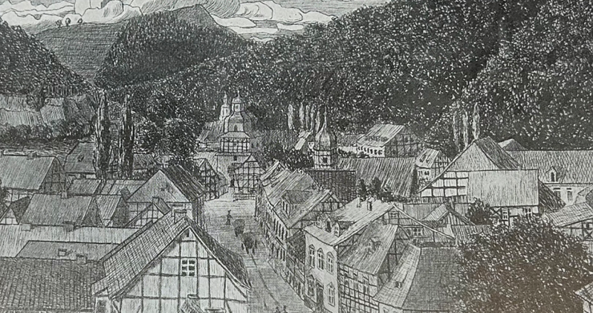 Ansicht Ilfelds im 19. Jahrhundert (Foto: Tim Schäfer)