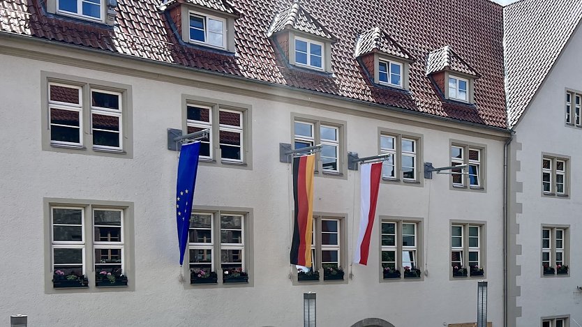 Beflaggung heute zum Gedenktag (Foto: Stadtverwaltung Nordhausen)