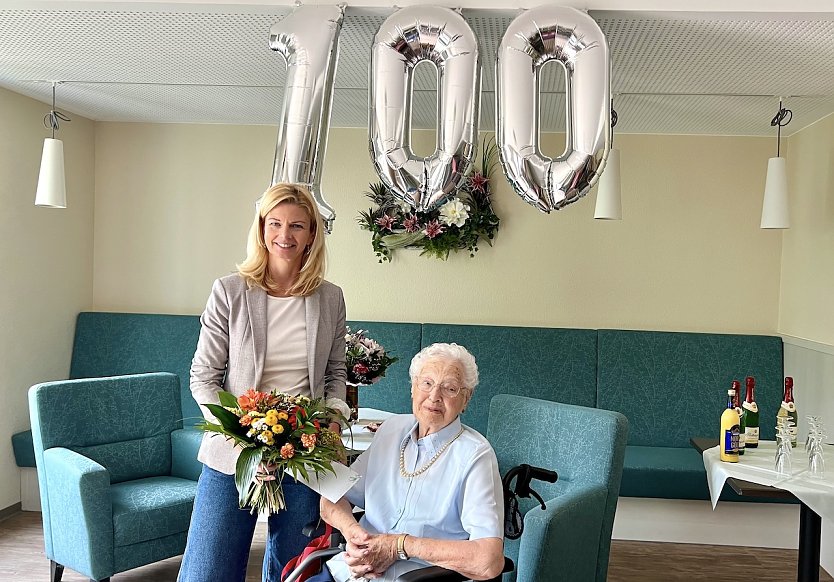 Hildegard Meyer ist 100 Jahre alt geworden (Foto: Stadtverwaltung Npordhausen)