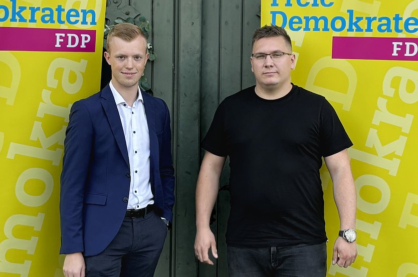 Dario Uhde und Yannek Bang treten für die Eichsfelder FDP an (Foto: D.Fuchs)