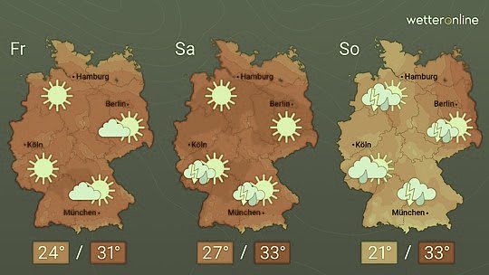 Wetterkarte (Foto: WetterOnline)