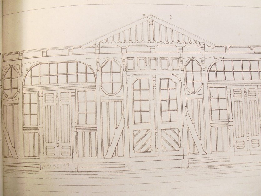 Zeichnung des ersten Empfangsgebäudes der NWE in Nordhausen StA Nordhausen  (Foto: Sammlung Schwarzbach)