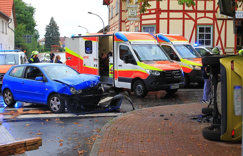 Unfall in Menteroda (Foto: Silvio Dietzel)