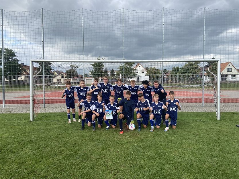 Erfolgreiche Fußballer des Schiller-Gymnasiums (Foto: Johannes Eichhorn)