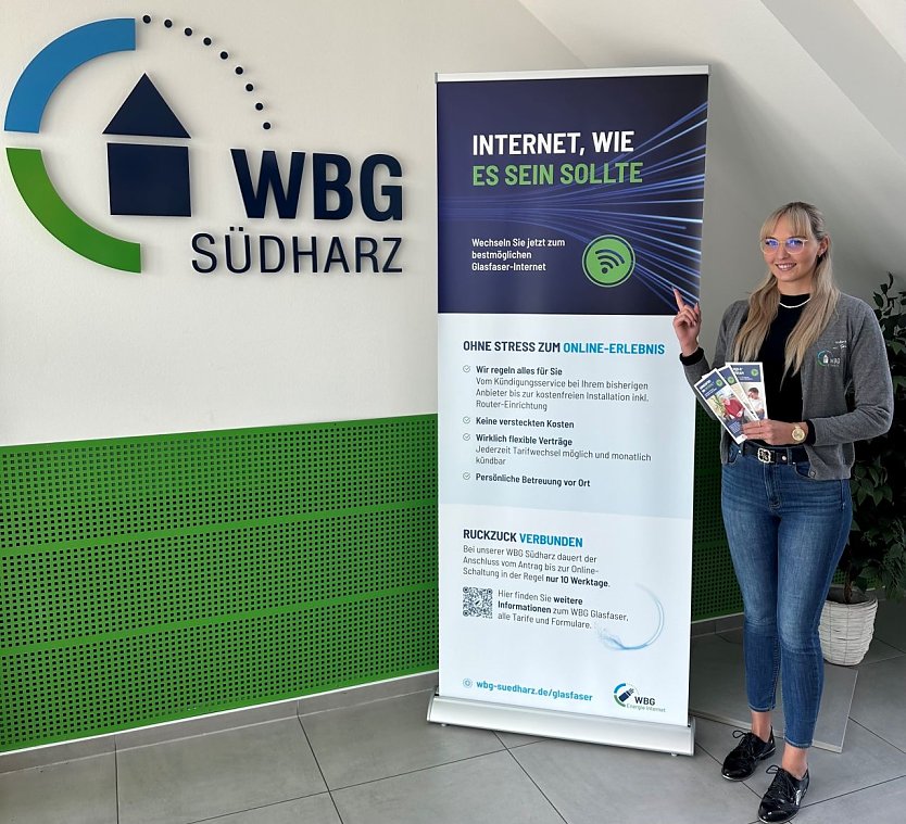 Internet wie es sein sollte - damit wirbt die WBG  (Foto: WBG Südharz)