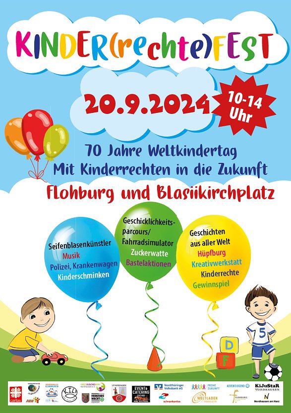 Kinderrechtefest in der Flohburg (Foto: Stadt Nordhausen)